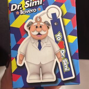 Dr. Simi White and Blue Collectible Keychain